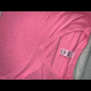 pink by vs bright pink shirt